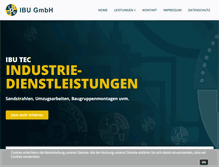 Tablet Screenshot of ibu-gmbh.de